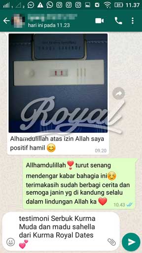 Testimoni 7 : Serbuk Kurma Muda & Madu Murni Saheela