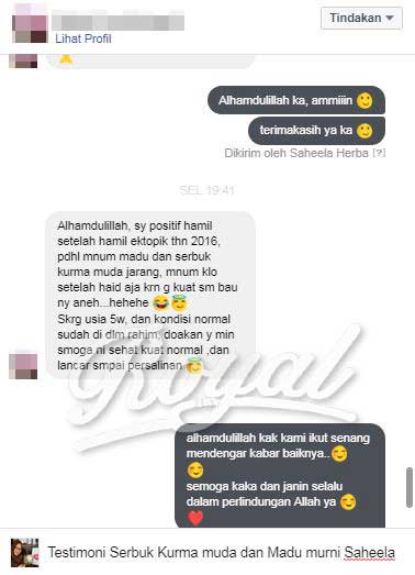 Testimoni 11 : Serbuk Kurma Muda + Madu Murni Saheela