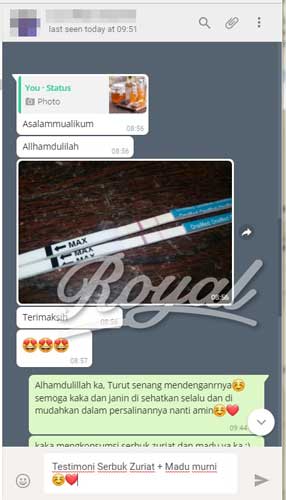 Testimoni 4 : Program Hamil Serbuk Zuriat + Madu Murni Saheela