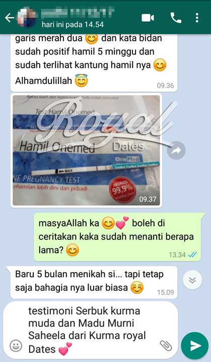 Testimoni 16: Serbuk Kurma Muda + Madu Murni Saheela