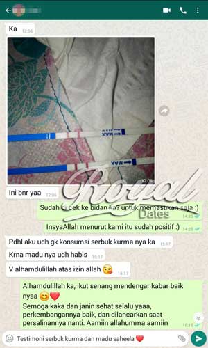 Testimoni 19: Bun, ini cerita perjuangan Ka Dita selama mengikuti Terapi Program Hamil Serbuk Kurma Royal & Madu Murni Saheela