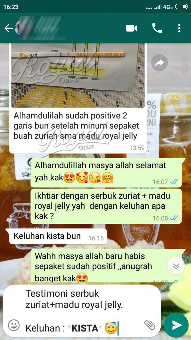 serbuk zuriat + madu royal jelly royal dates 10