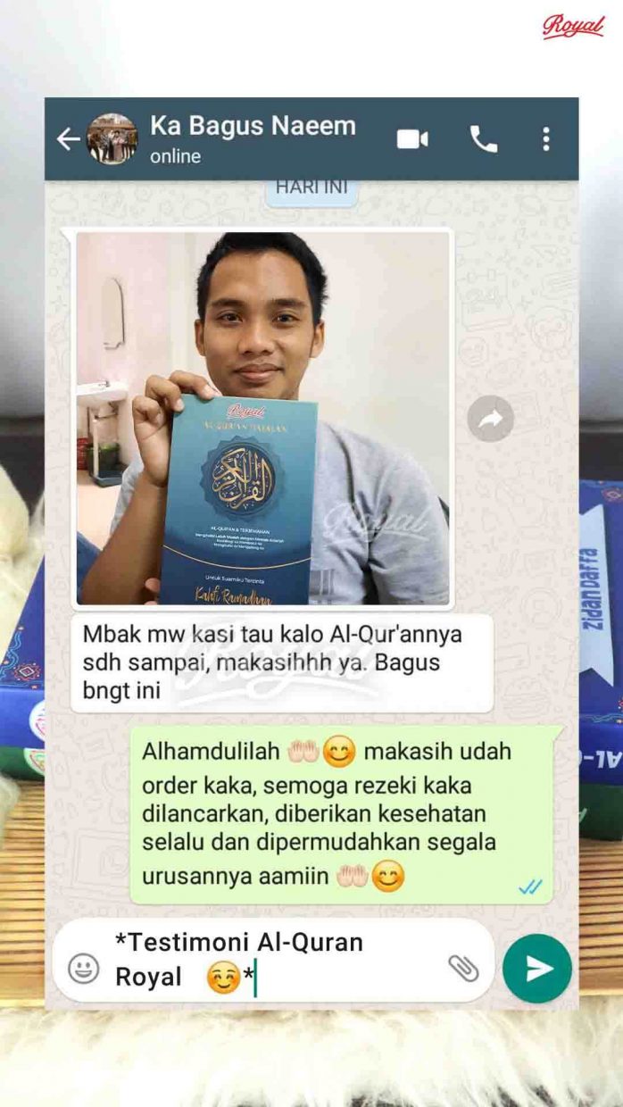 Testimoni Quran Royal Kompres (1)